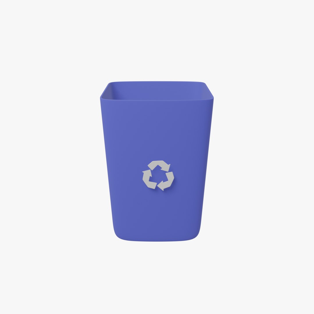 3D Recycling Bin Model - TurboSquid 1963556