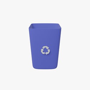 3D Recycling Bin model