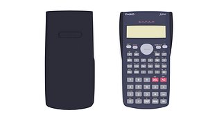 calculator casio fx-82ms 3D model