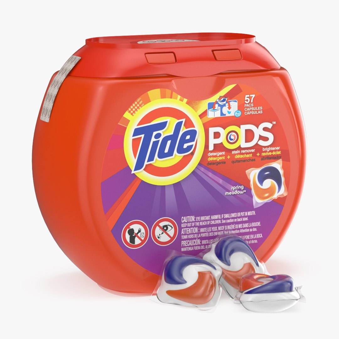Tide Detergent Soap Pods 3D model preview