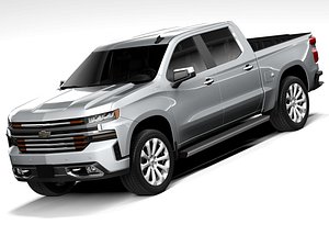 3D Chevrolet Silverado High Country 2019 model