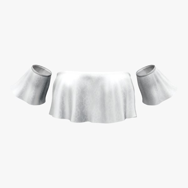 3D Strapless Flare Top with Separate Sleeves