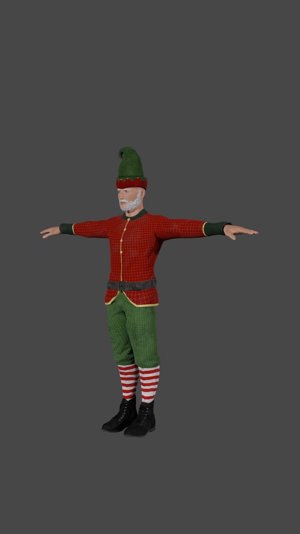man holiday elf low-poly 3D model https://p.turbosquid.com/ts-thumb/4Q/Ob1Nbs/u07VclKy/000007/png/1608458120/1920x1080/fit_q87/64c456205137c764c3e9068695292a1eb478e6c1/000007.jpg