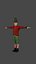 Christmas Elf Man  Low poly Game Ready