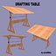 Drafting Table FBX + OBJ