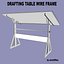 Drafting Table FBX + OBJ