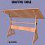 Drafting Table FBX + OBJ