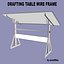 Drafting Table FBX + OBJ