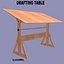 Drafting Table FBX + OBJ