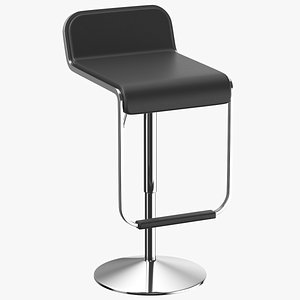 Detailed Bar Stool 01 3D model