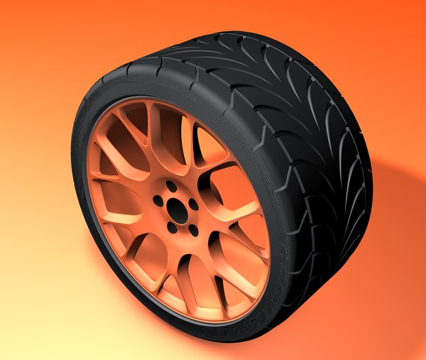 3d wheel rim tires