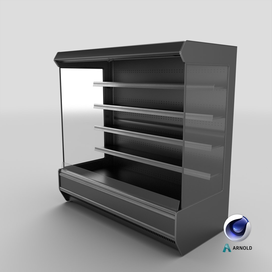 Multideck Open Chiller Wall Small Medium And Large 3D Model ...