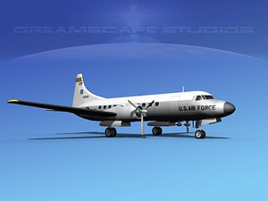 3d max propellers convair military transport
