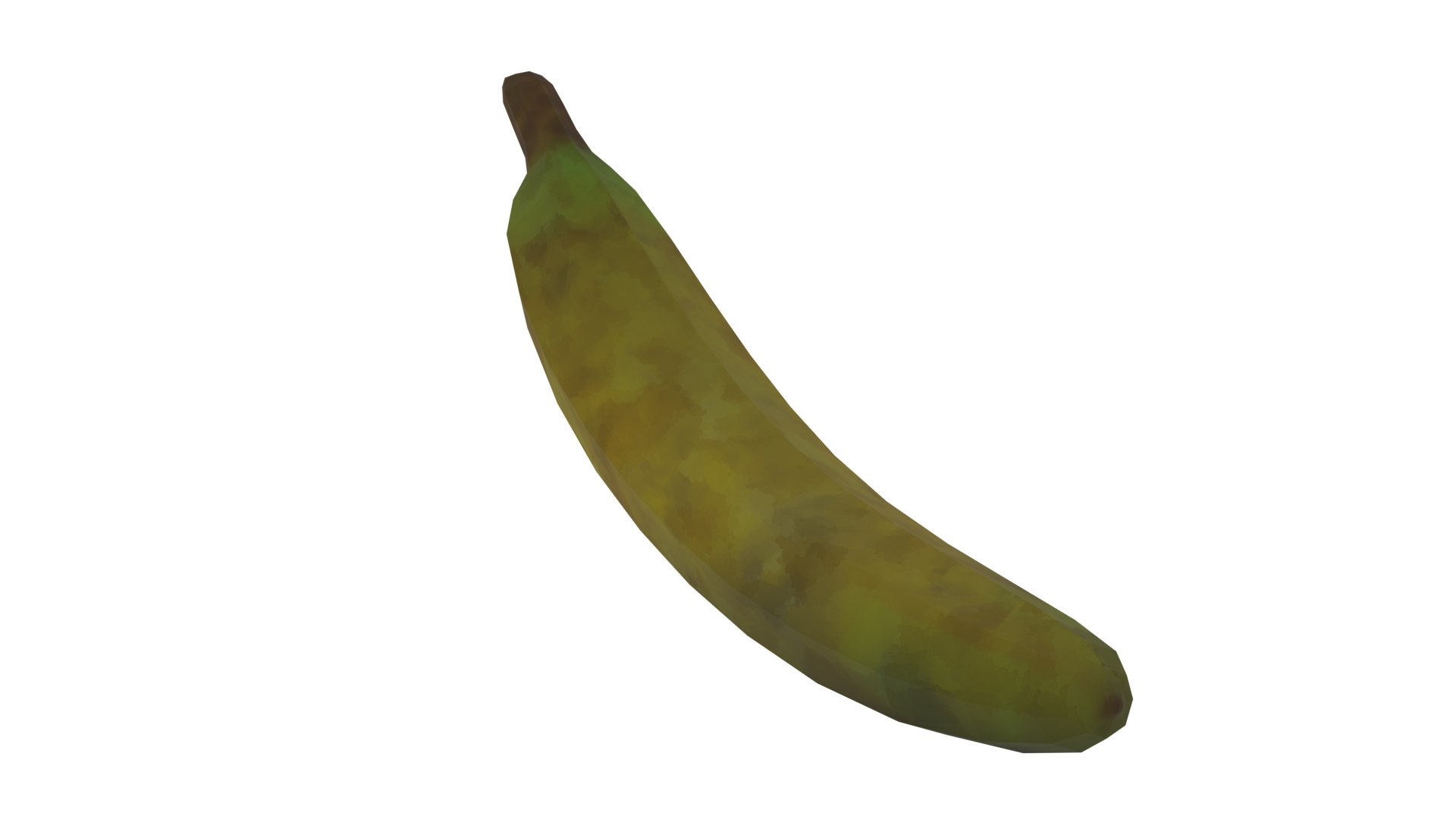 3D Low Poly Banana Model TurboSquid 2101330