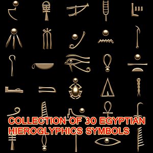 Egyptian hieroglyphics symbols