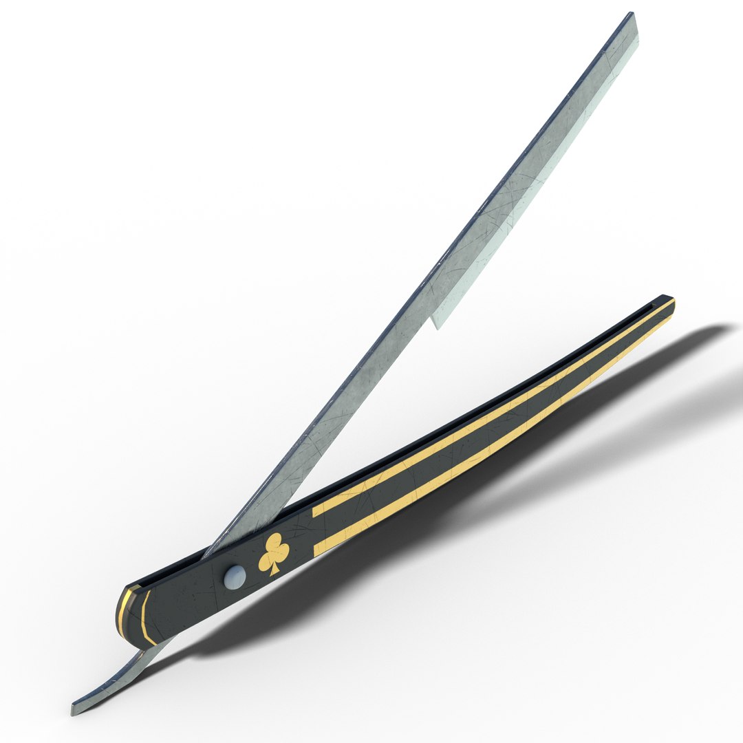 3D model Straight Razor Blade TurboSquid 2084250