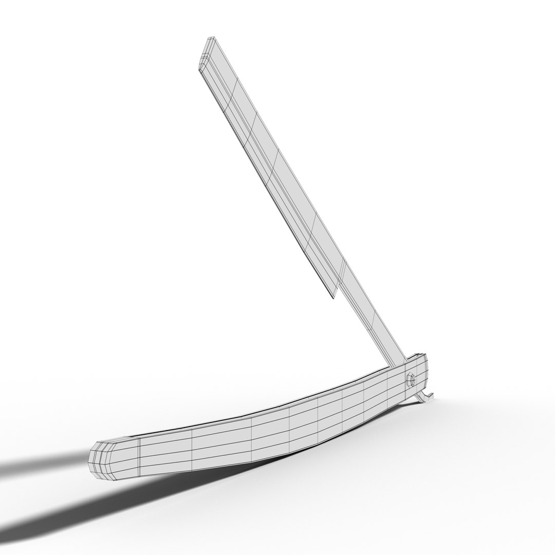 3D model Straight Razor Blade TurboSquid 2084250