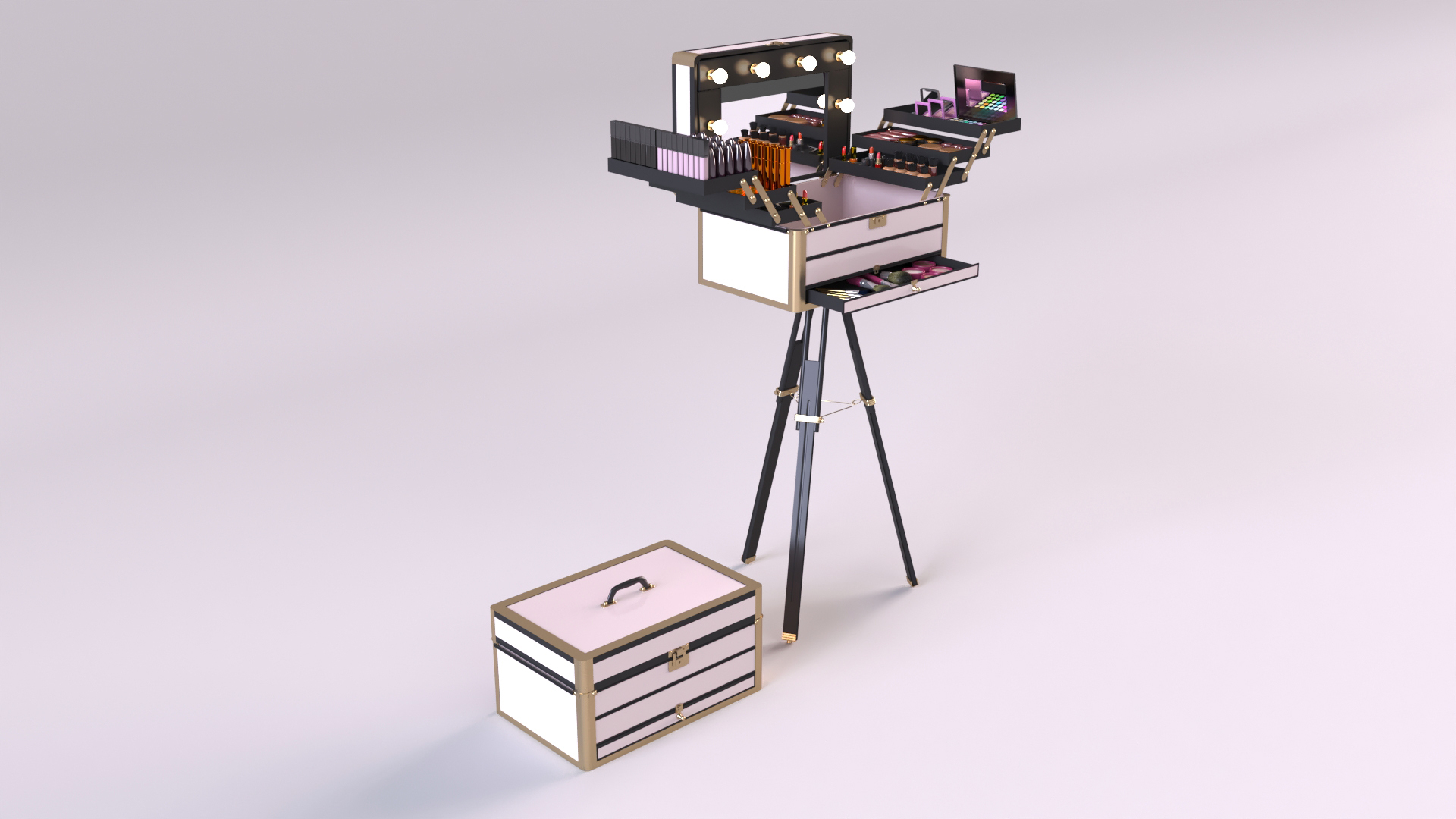 Portable Makeup Station Model TurboSquid 2102608