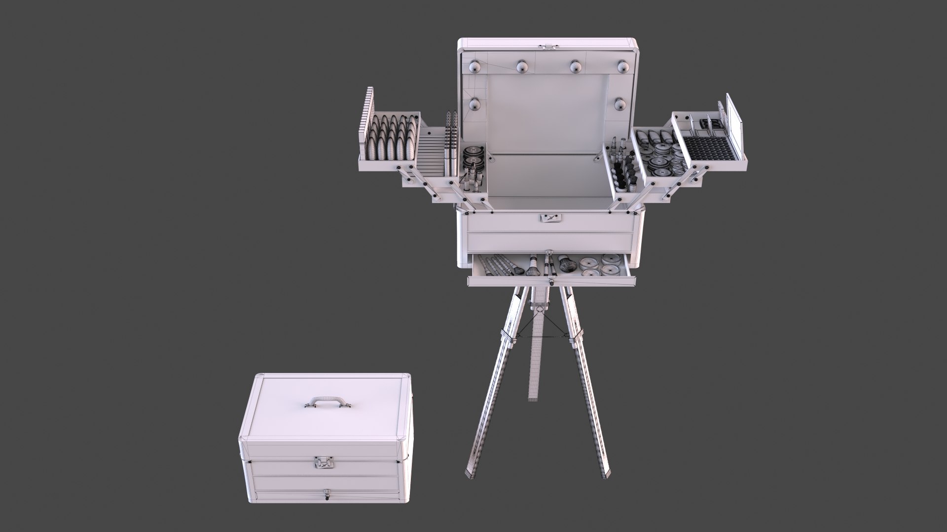 Portable Makeup Station model https://p.turbosquid.com/ts-thumb/4Q/jyH2EX/XU/wireframe04/jpg/1680984695/1920x1080/fit_q87/ab1699e3b369a33dabf5790533b597aceb88d4e7/wireframe04.jpg