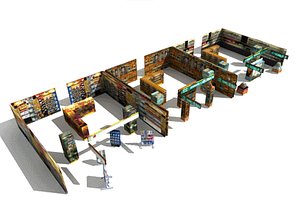 3d shop interiors model