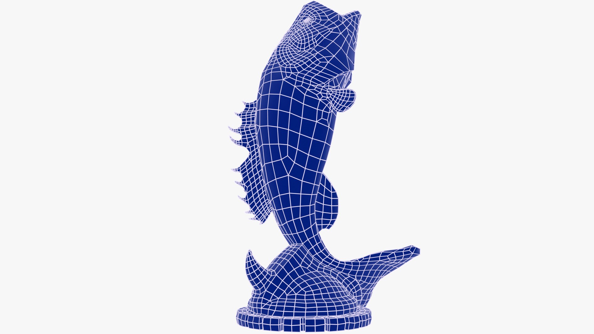 Fish Statue 3D - TurboSquid 1549478