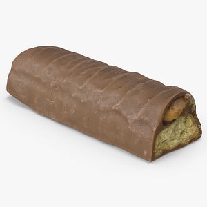 3D Half Of Chocolate Bar Twix model