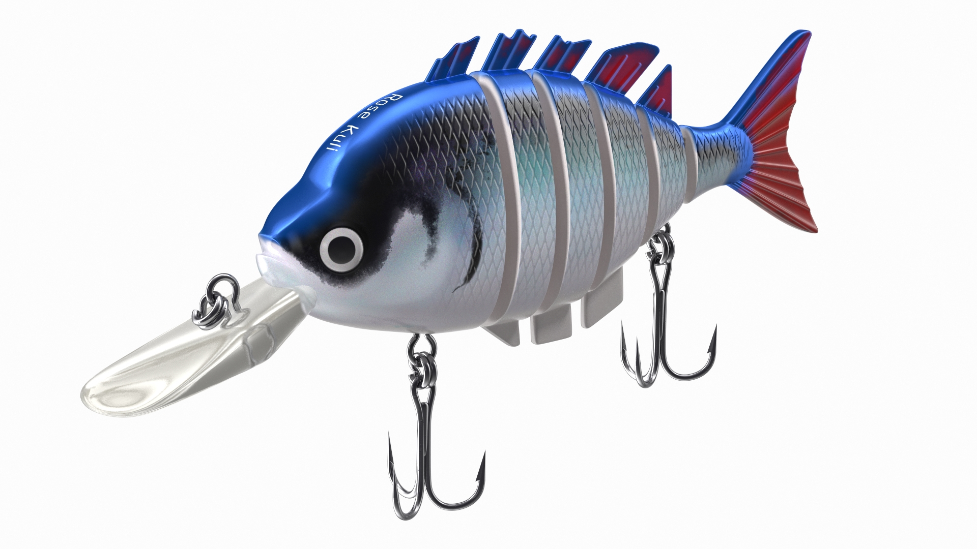 3D Model Rose Kuli Trout Bass Fishing Lure - TurboSquid 1755673