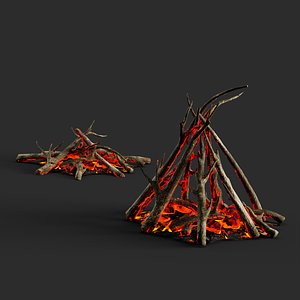 Campfire 3D model