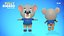 koala bear animations rig 3D