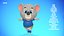 koala bear animations rig 3D