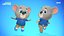 koala bear animations rig 3D