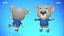 koala bear animations rig 3D