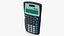 Calcolatrice scientifica nera accesa