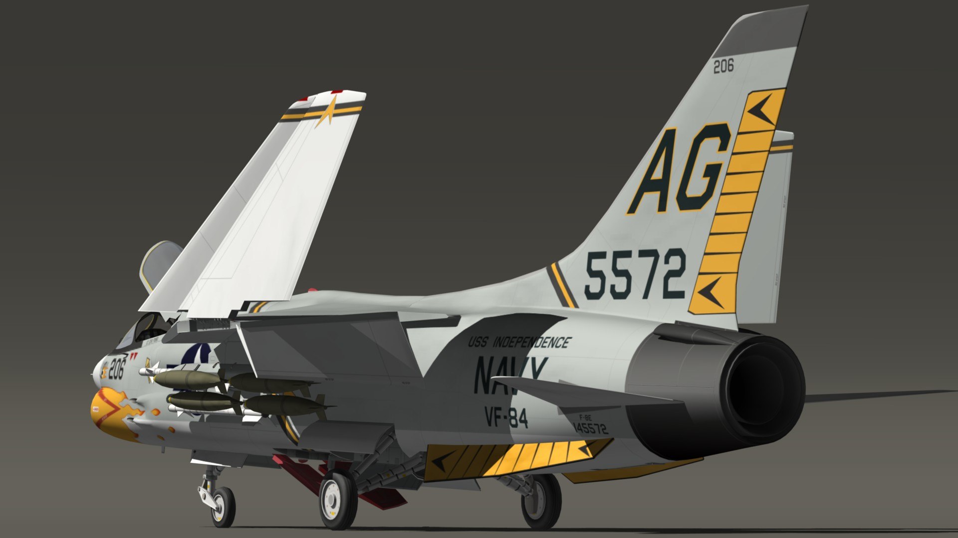 Vought F8 Crusader VF84 3D - TurboSquid 1742730