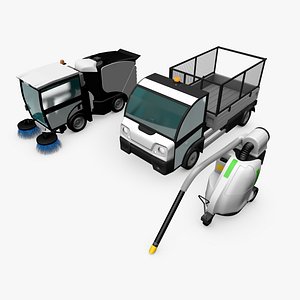 3D Street Cleaner Vehicles