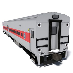 3d metro-north train wagon