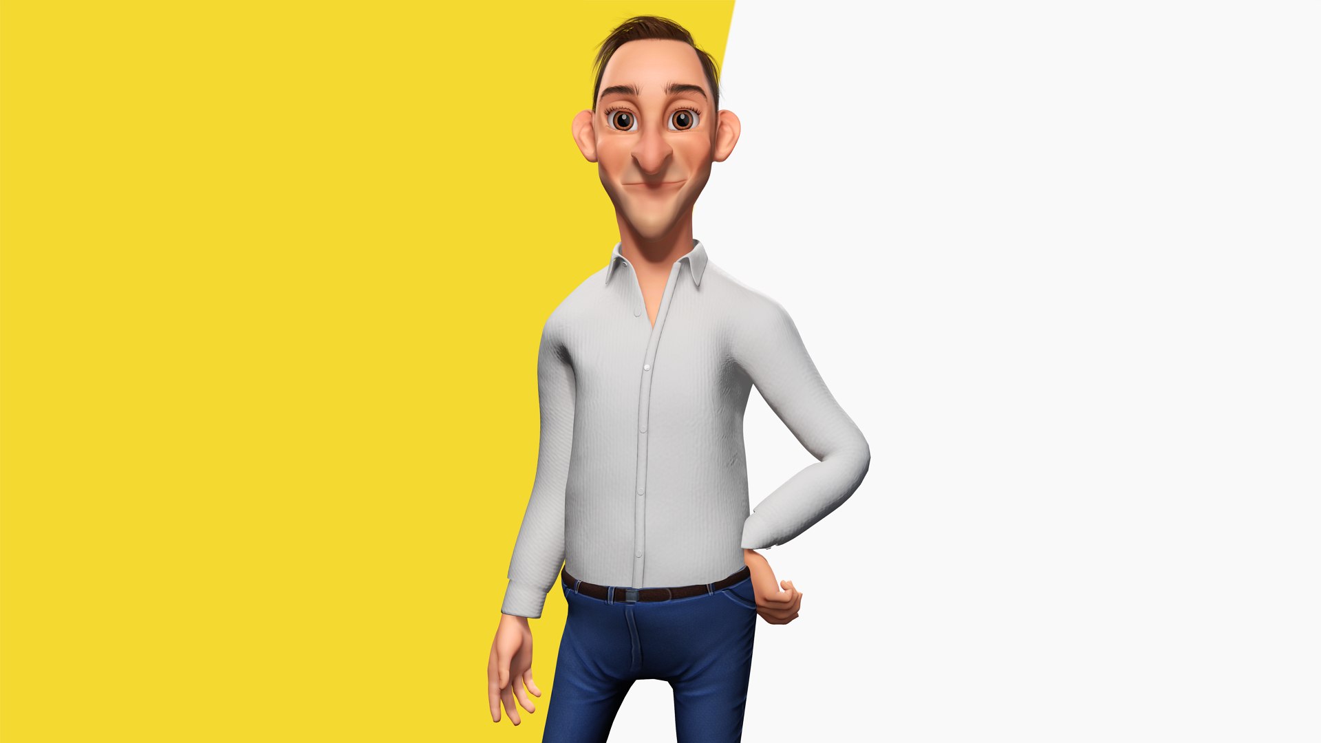 Quirky and Cheerful Rigged Toon 3D Smiling Man 3D model https://p.turbosquid.com/ts-thumb/4R/EraHXn/67/10/png/1743203299/1920x1080/fit_q87/3b9c6e39498806d40ad9f9988d0ecddd223064d2/10.jpg