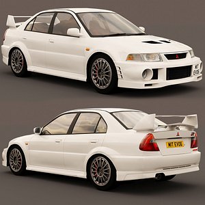 3D mitsubishi lancer evolution evo 6 1999