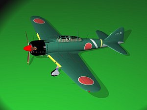 a6m2 zero 3d model