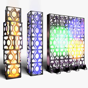 Stage Decor 16 - Modular Wall Column 3D model