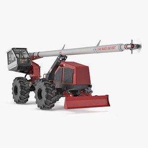 Wheeled Arbor Trimming Machine with Front Blade Red