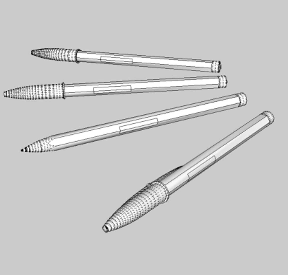 3d Bic Biro Pen Model