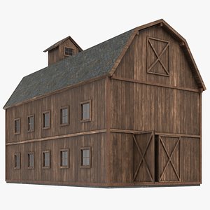 3D farm barn