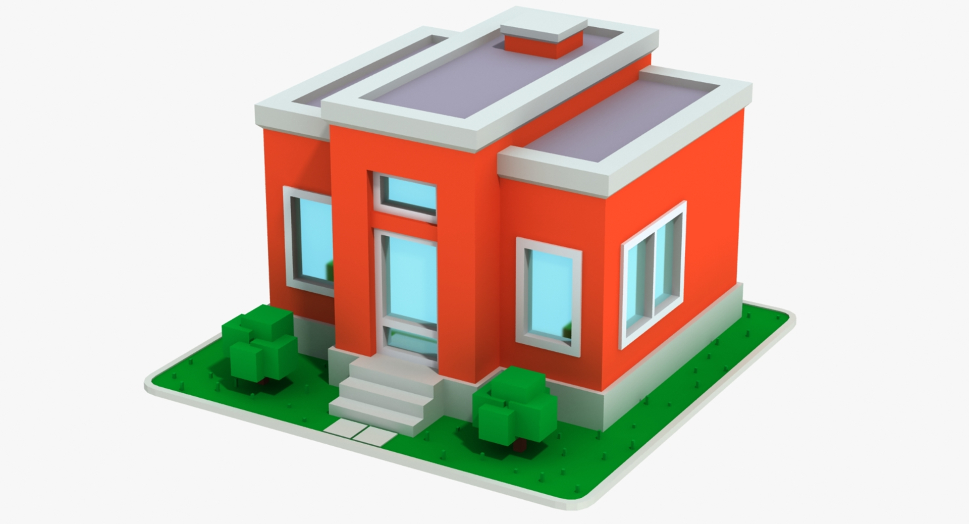 3D cartoon house 3 model - TurboSquid 1304752