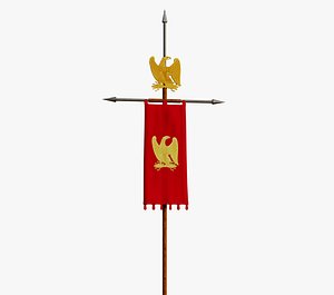 Ancient Roman Flag 3D model
