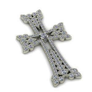 cross armenian gem 3D