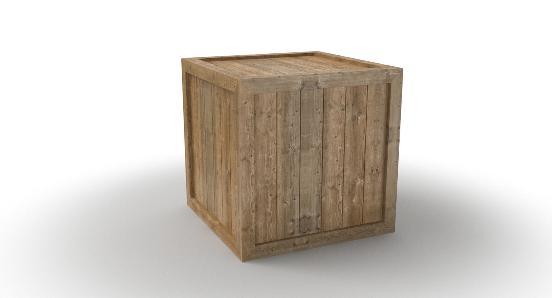3D Wooden Box Model - TurboSquid 1344083
