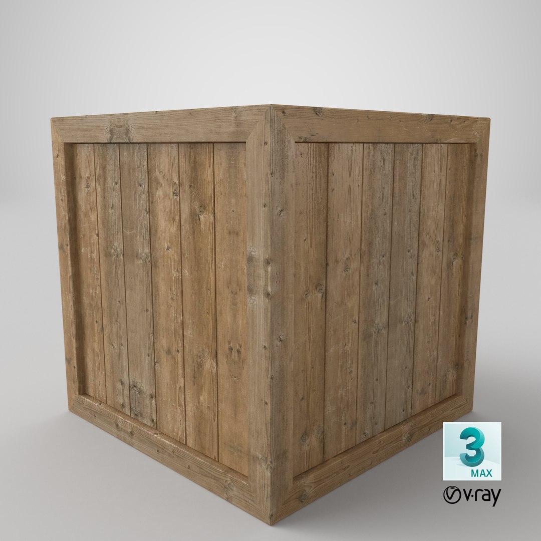 3D Wooden Box Model - TurboSquid 1344083