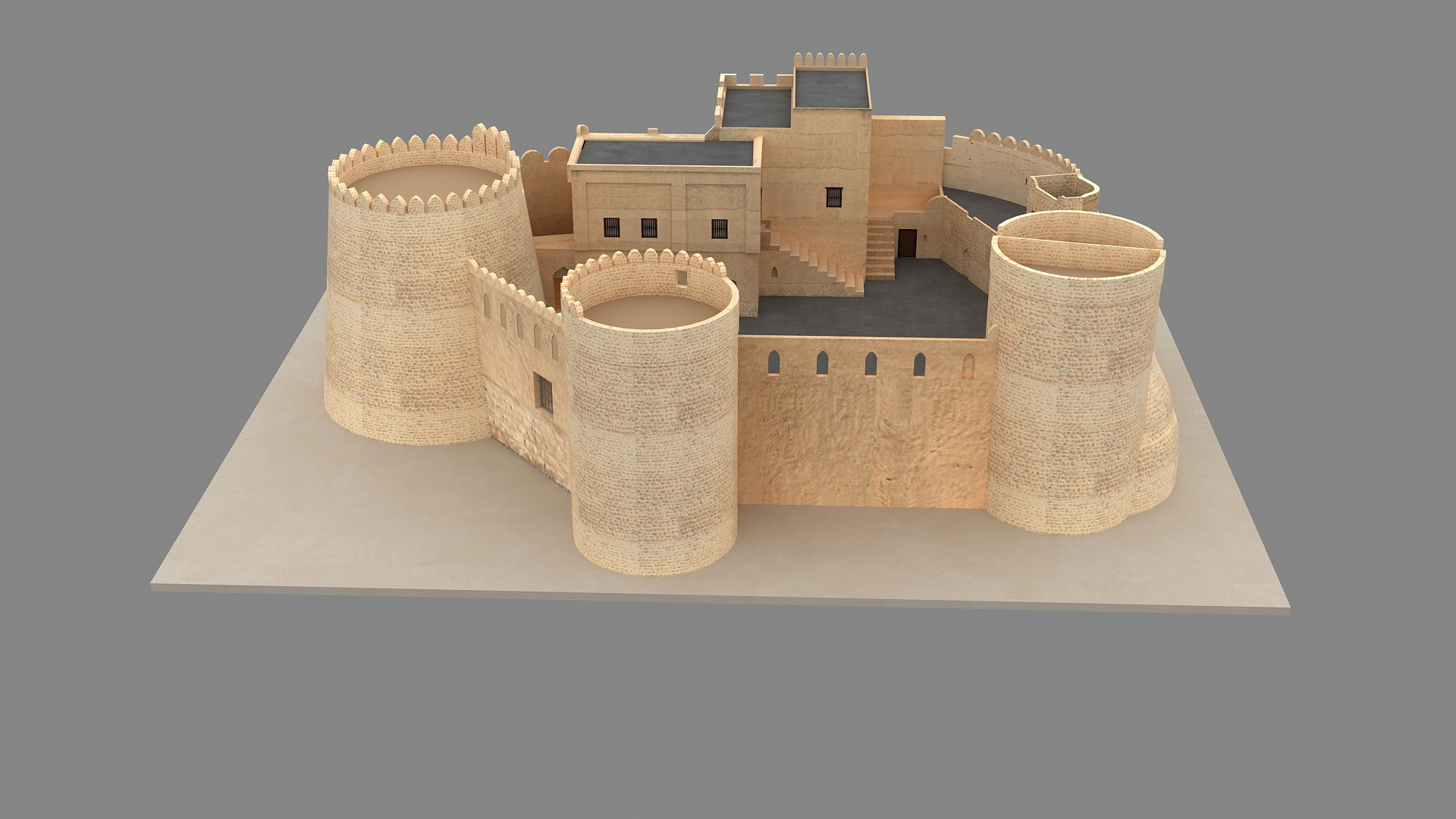 3D model Fujairah Fort UAE https://p.turbosquid.com/ts-thumb/4R/byBQkD/SQ/fujairah_fort/jpg/1678097718/1920x1080/turn_fit_q99/92037c936d68ba37ca6946323390e3d476f945bd/fujairah_fort-1.jpg