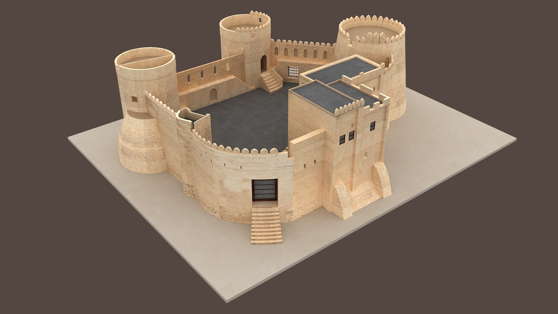 3D model Fujairah Fort UAE https://p.turbosquid.com/ts-thumb/4R/byBQkD/ex/2nd/jpg/1678095245/1920x1080/fit_q87/7d0e96fae496218eb0ac9a4798414c72757c432e/2nd.jpg
